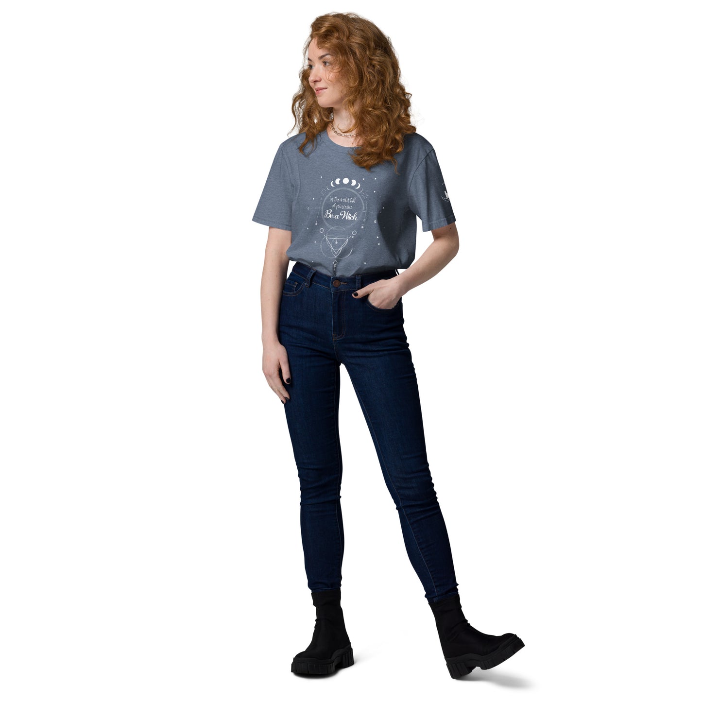 UNDER THE INFLUENCE. Unisex organic cotton t-shirt. BE A WITCH.