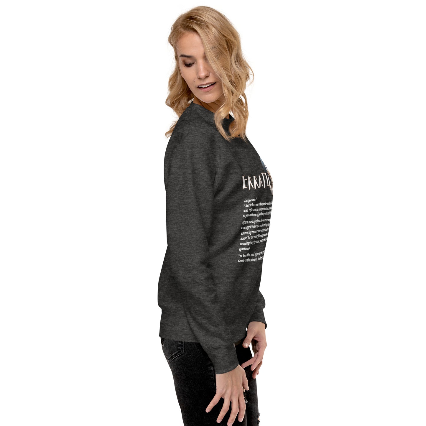 LABELLED. Unisex Premium Sweatshirt. ERRATIC.