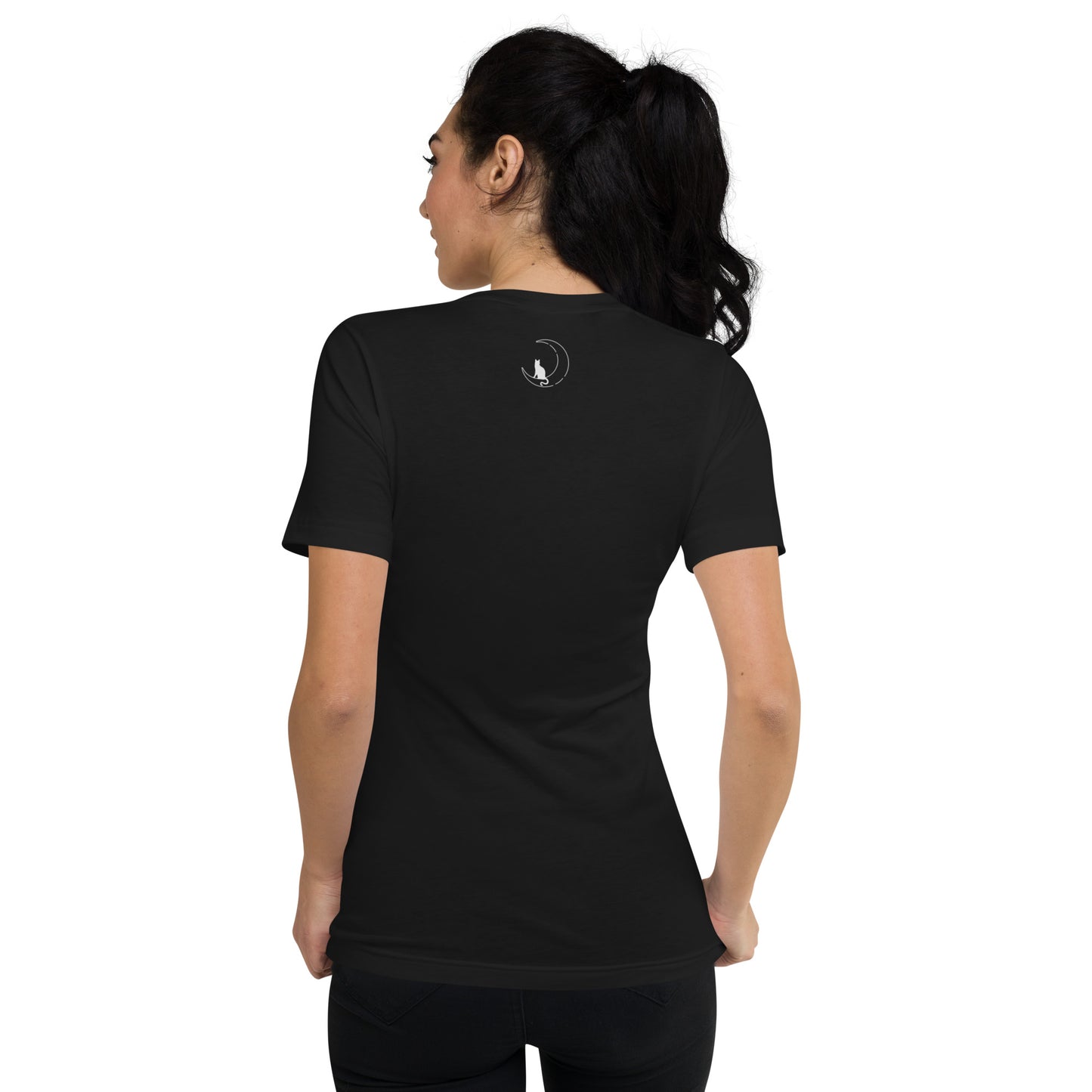 UNDER THE INFLUENCE. Unisex Short Sleeve V-Neck T-Shirt. CONNECTED.