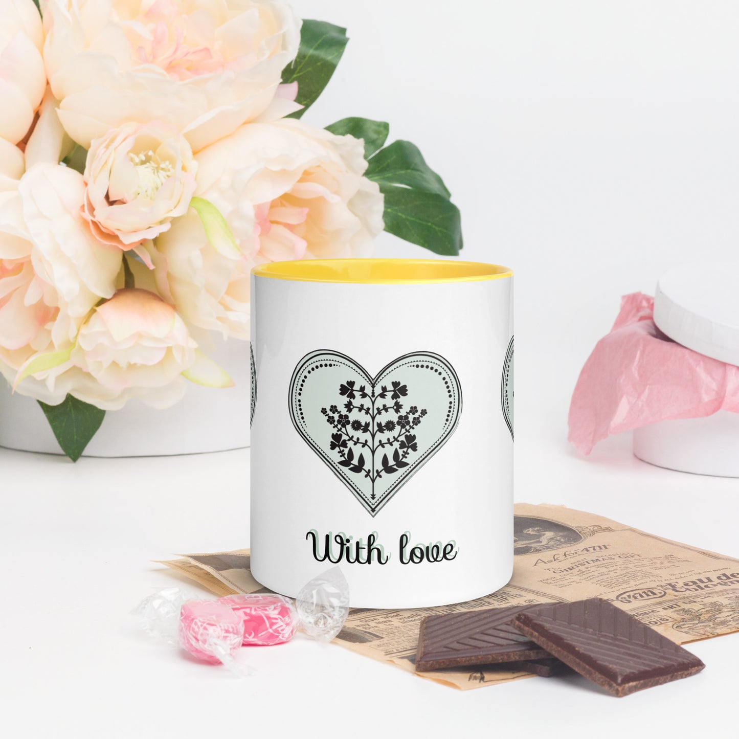 ROOTS! Mug with Color Inside. WITH LOVE.