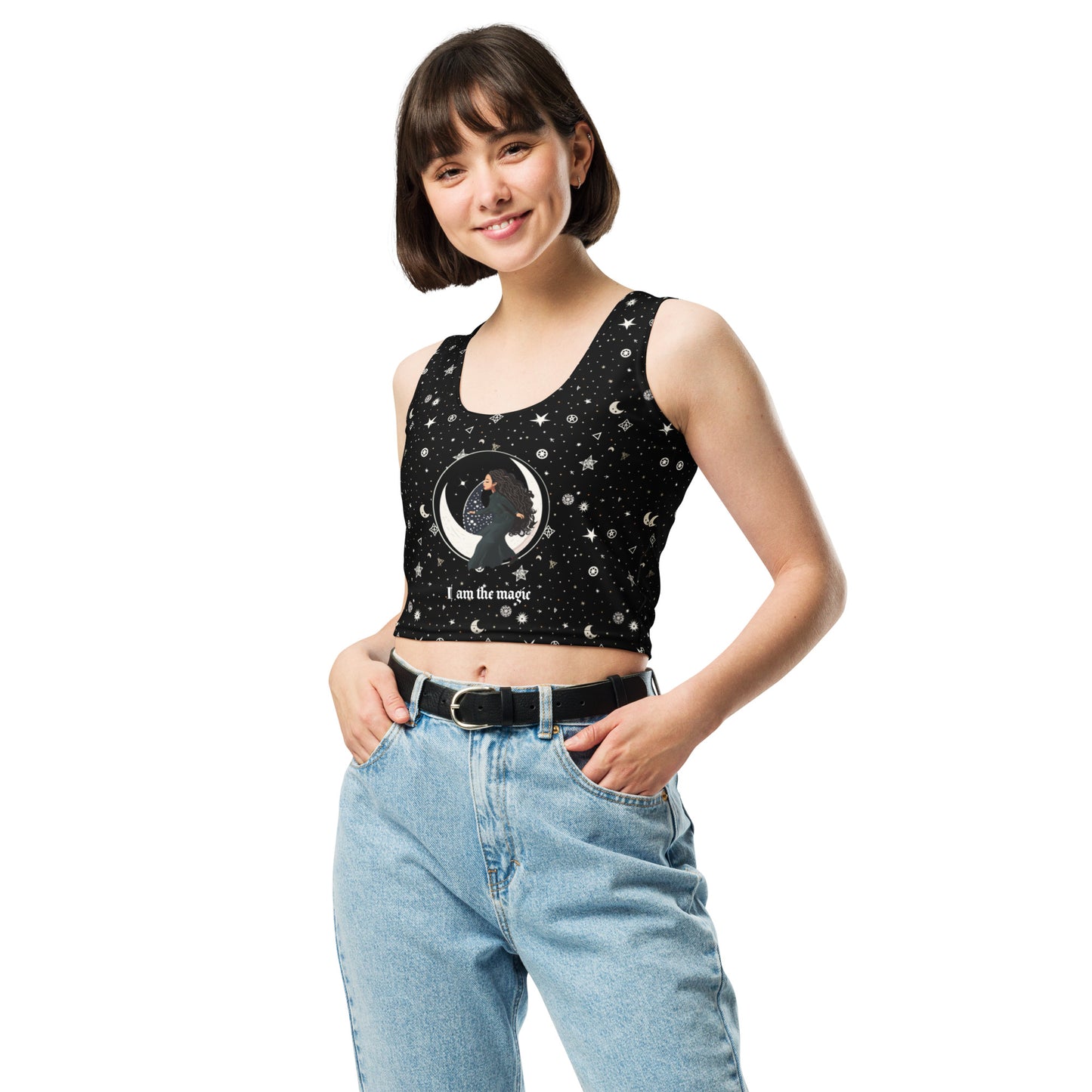 UNDER THE INFLUENCE. Crop Top. MOON CHILD.