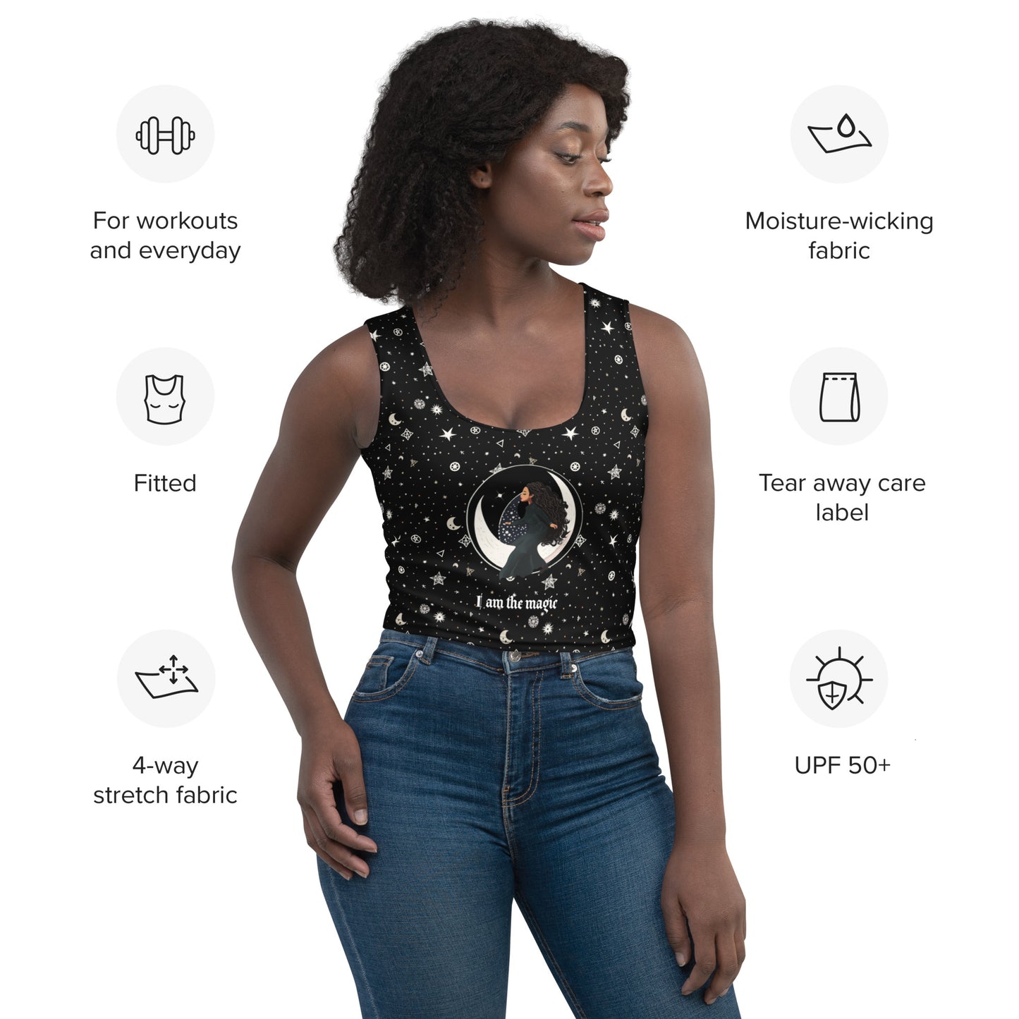 UNDER THE INFLUENCE. Crop Top. I'M THE MAGIC.