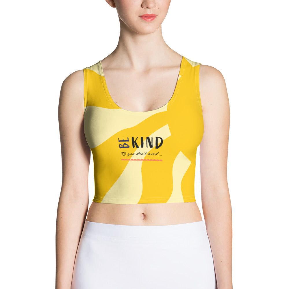 ATTITUDE. Crop Top. BE KIND.