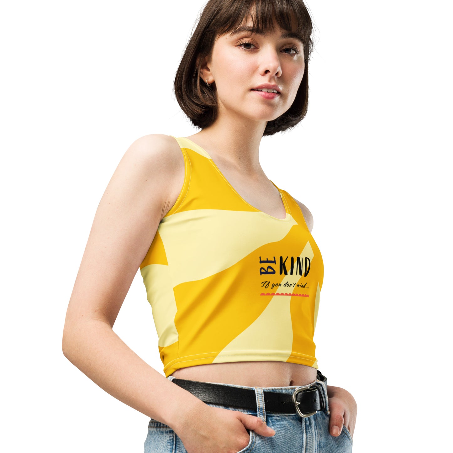 ATTITUDE. Crop Top. BE KIND.