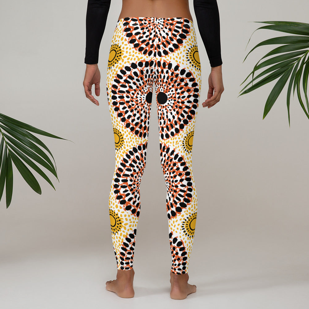 ROOTS! Leggings. African circles.
