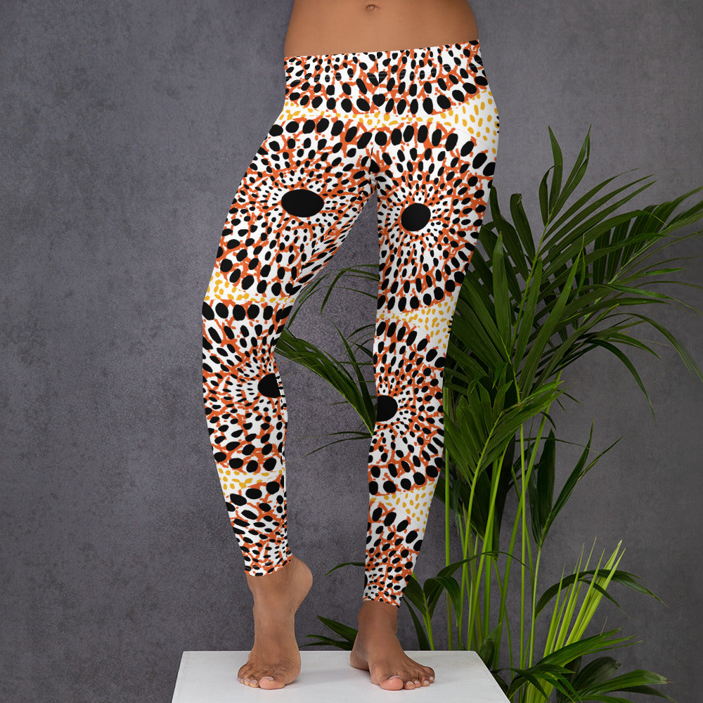 ROOTS! Leggings. African circles.