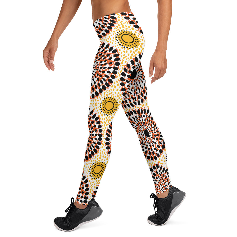ROOTS! Leggings. African circles.