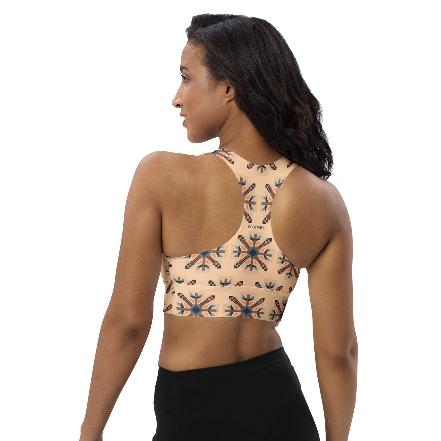VIBE TRIBE. Longline sports bra.