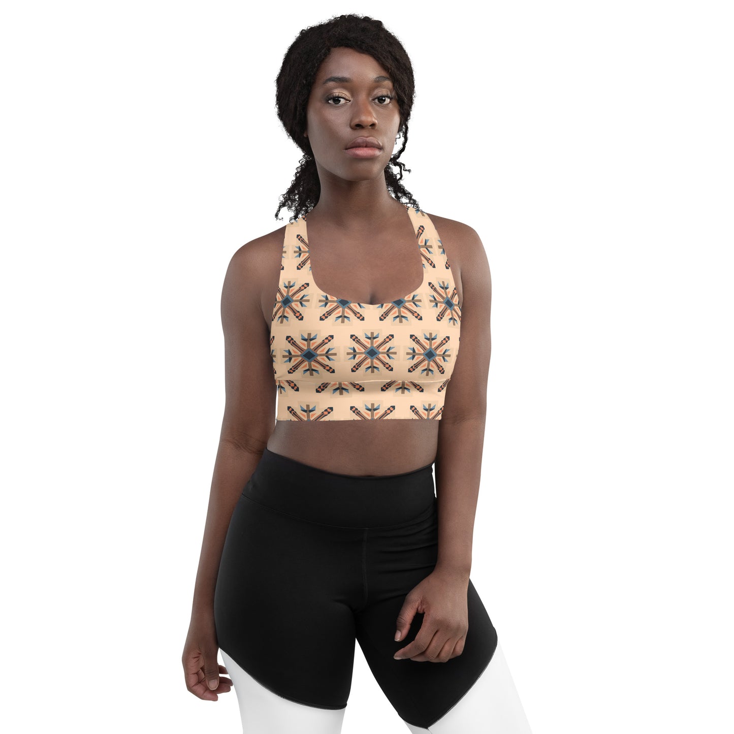 VIBE TRIBE. Longline sports bra.