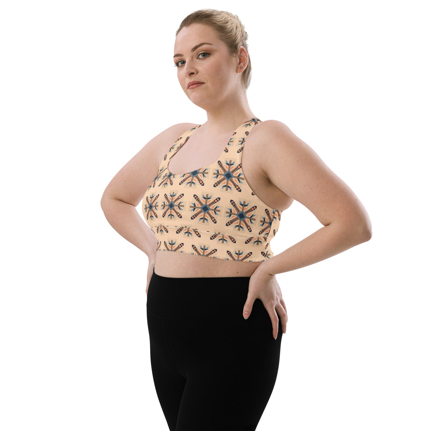 VIBE TRIBE. Longline sports bra.