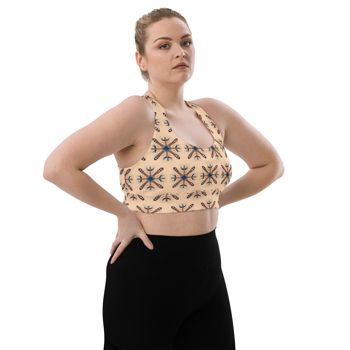 VIBE TRIBE. Longline sports bra.