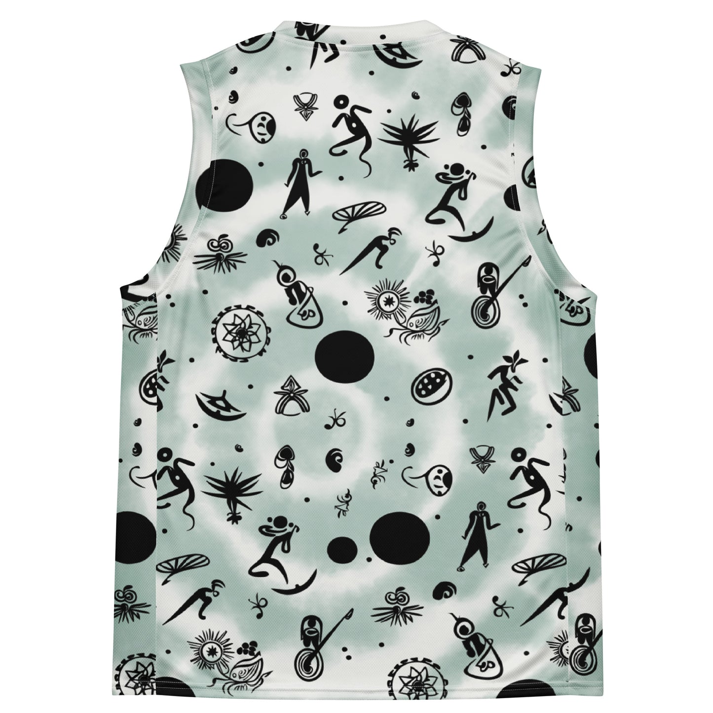 VIBE TRIBE. Recycled unisex basketball jersey. Eco.