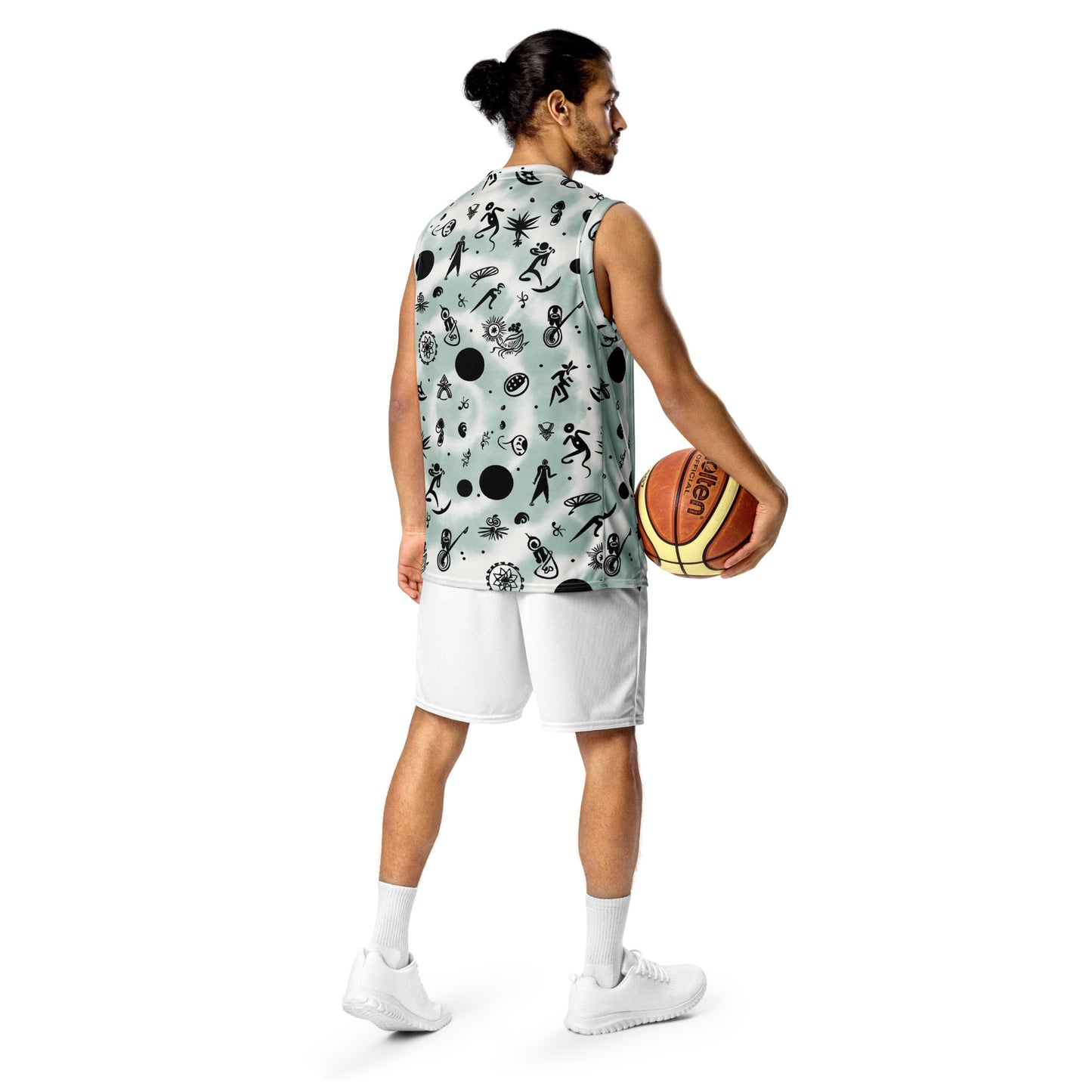 VIBE TRIBE. Recycled unisex basketball jersey. Eco.