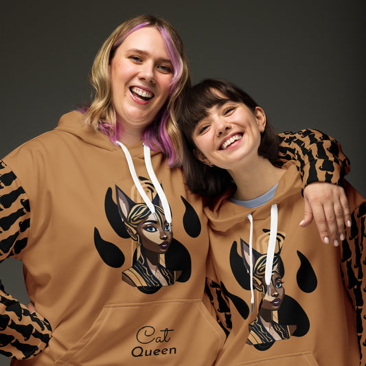ANIMAL INSTINCT. Unisex Hoodie. CAT QUEEN