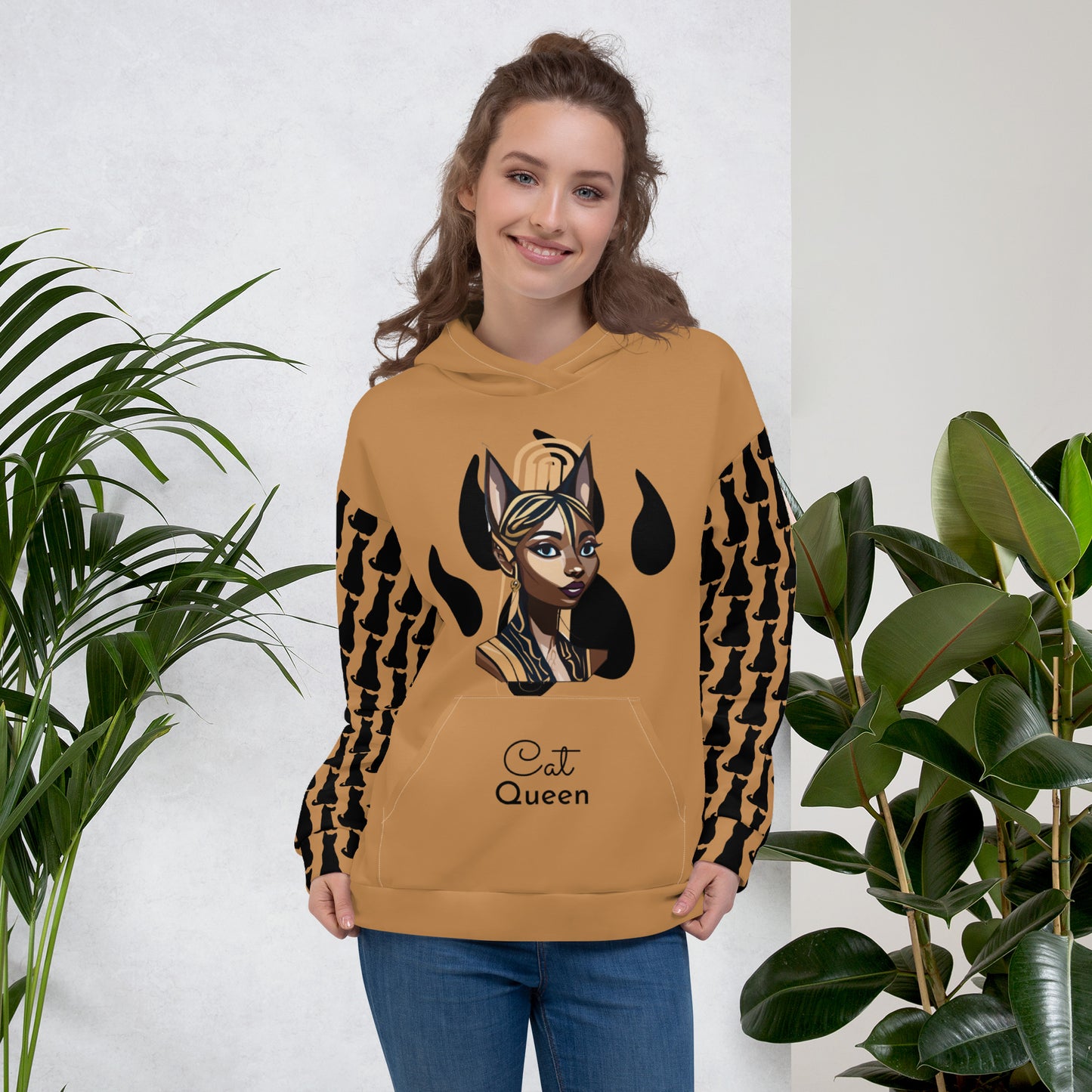 ANIMAL INSTINCT. Unisex Hoodie. CAT QUEEN