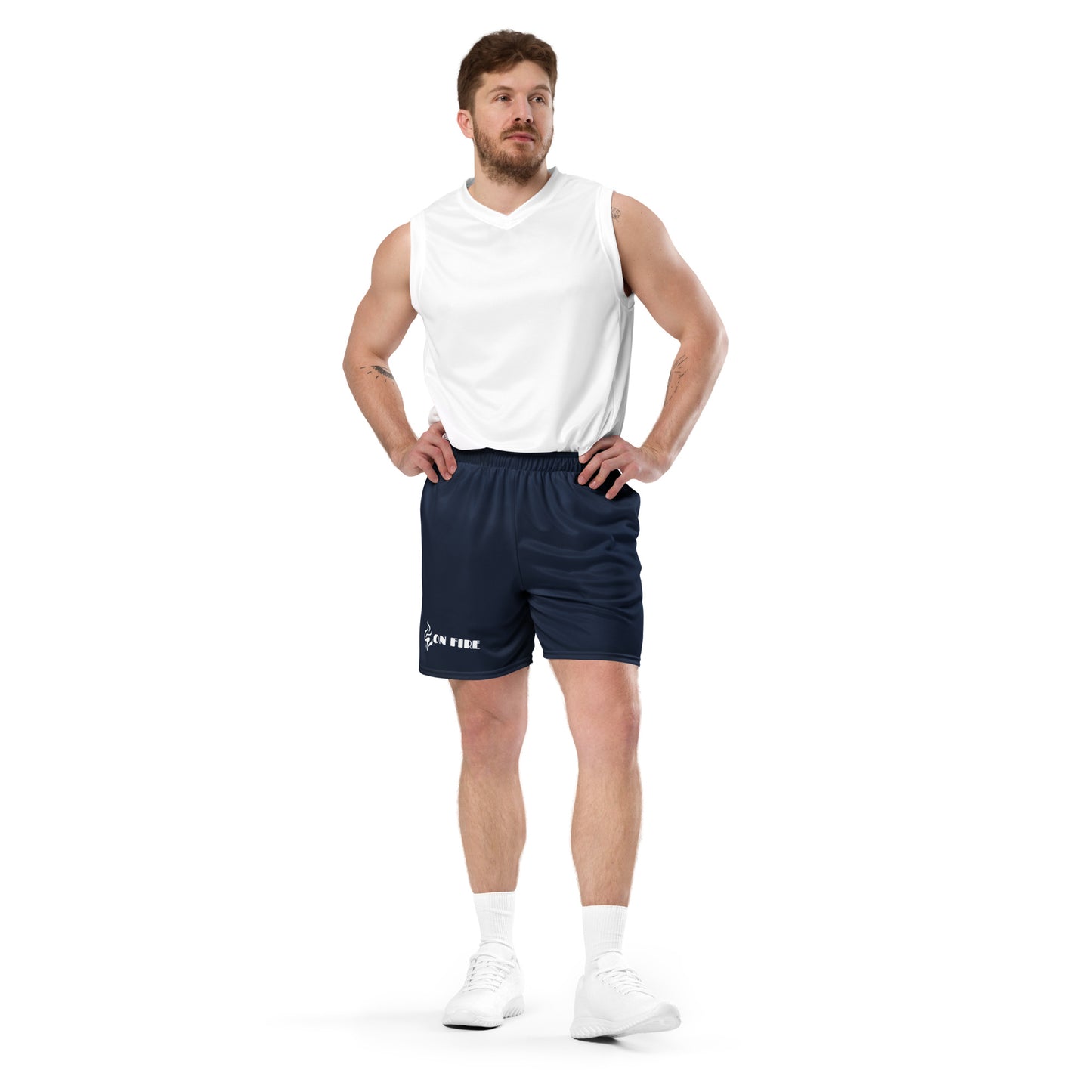 ATTITUDE. Unisex mesh shorts. Eco. ON FIRE.