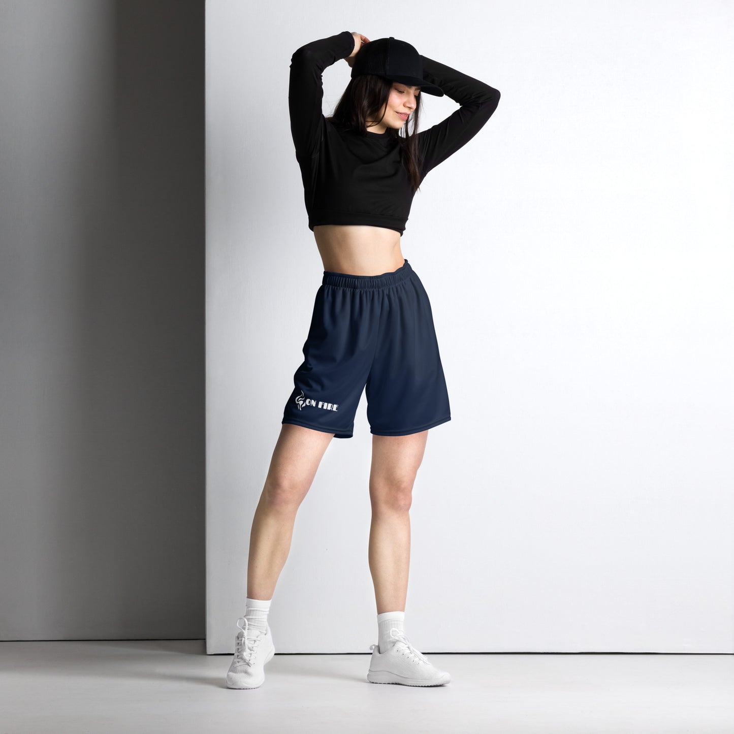 ATTITUDE. Unisex mesh shorts. Eco. ON FIRE.
