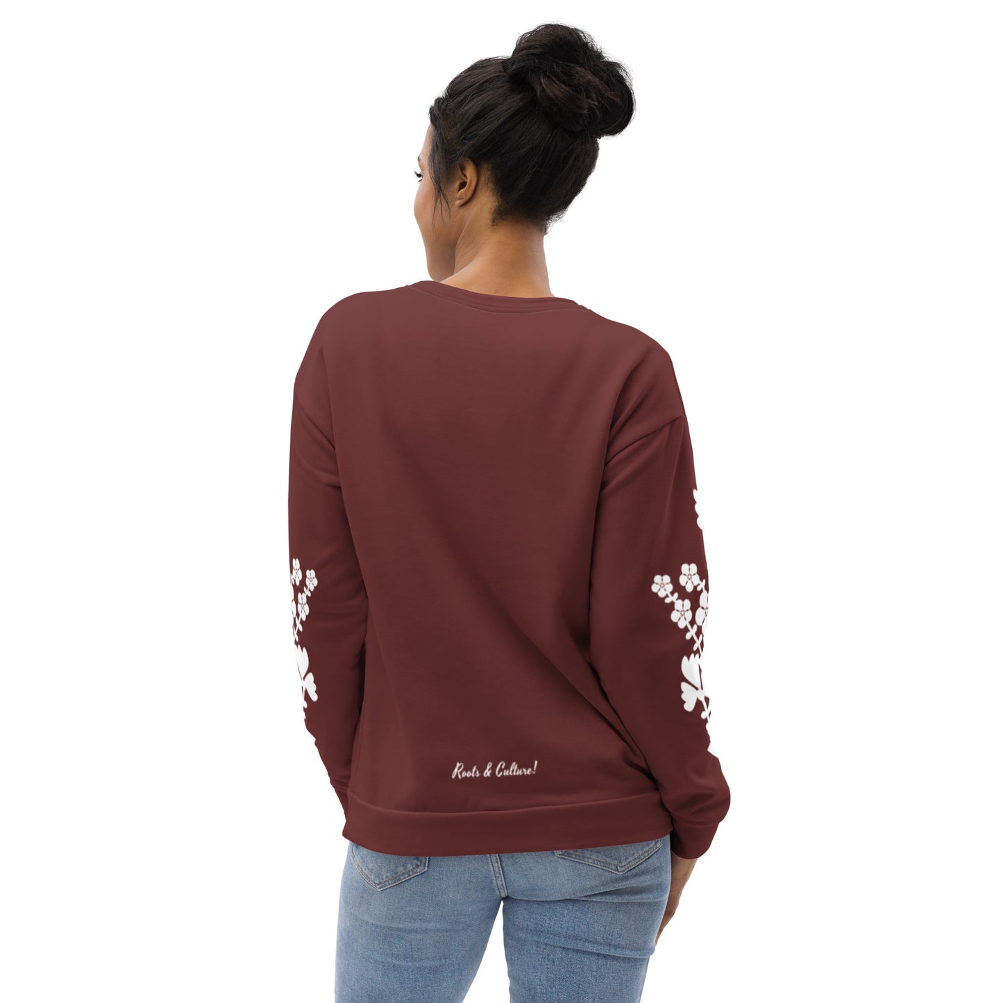 ROOTS! Unisex Sweatshirt. Folklore. Wine red.