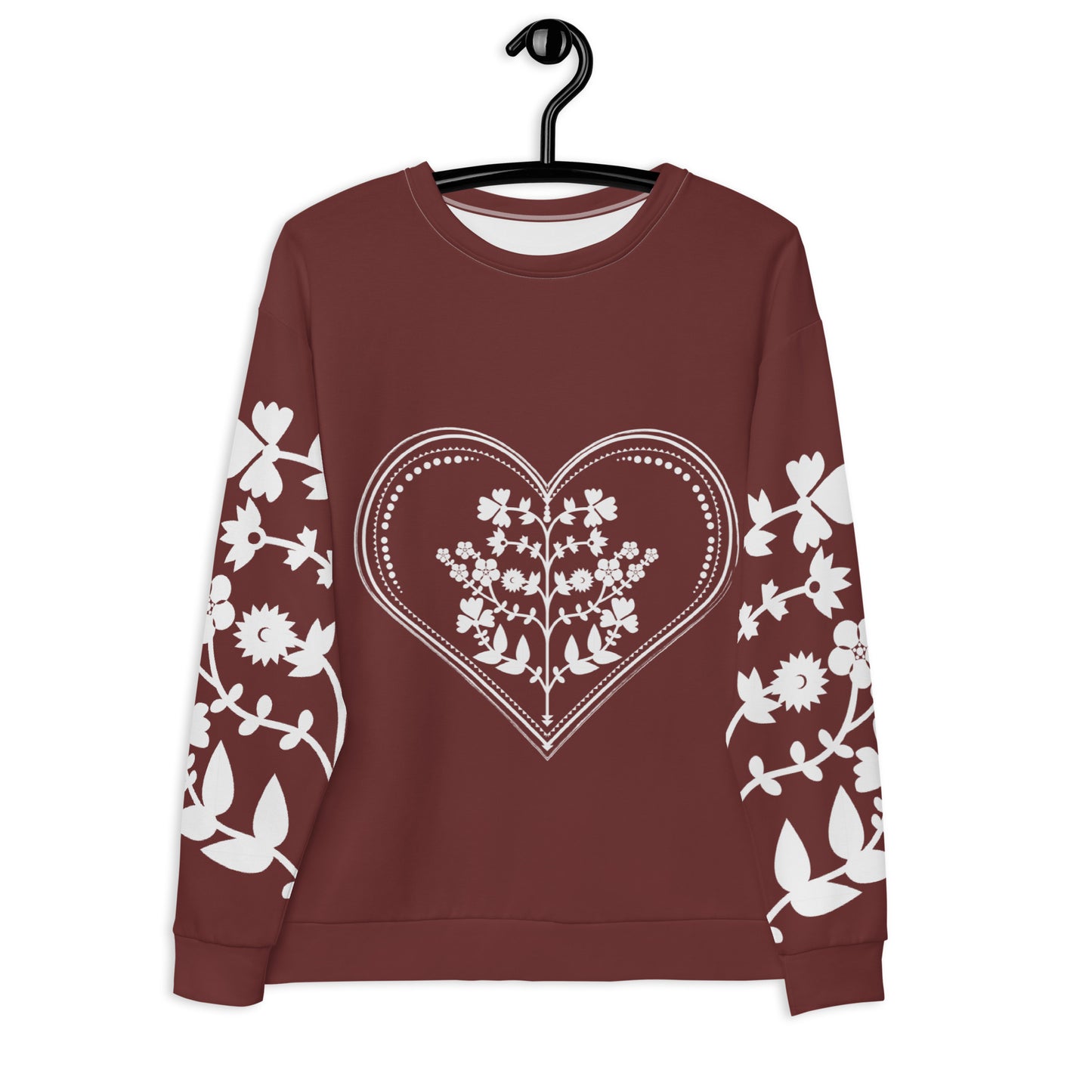 ROOTS! Unisex Sweatshirt. Folklore. Wine red.