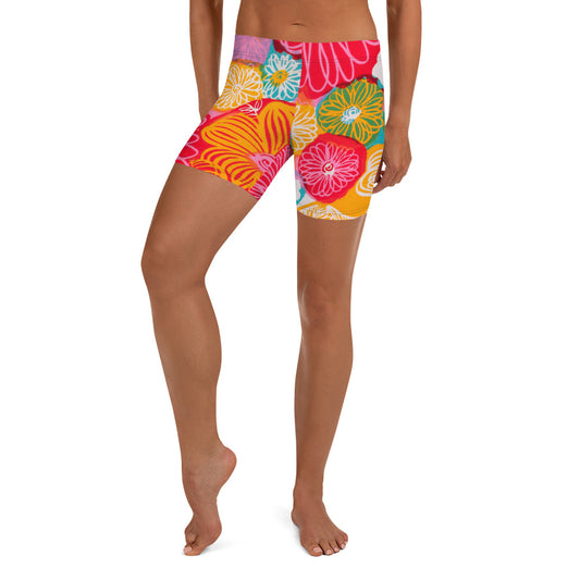 FLOWER POWER. Shorts, gym.