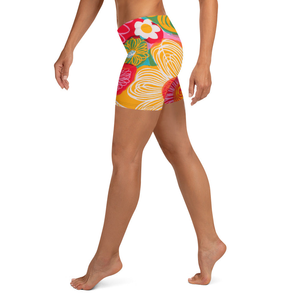 FLOWER POWER. Shorts, gym.