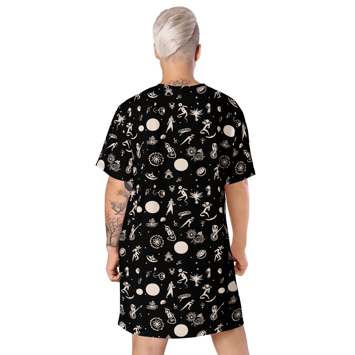 VIBE TRIBE. Oversized T-shirt dress