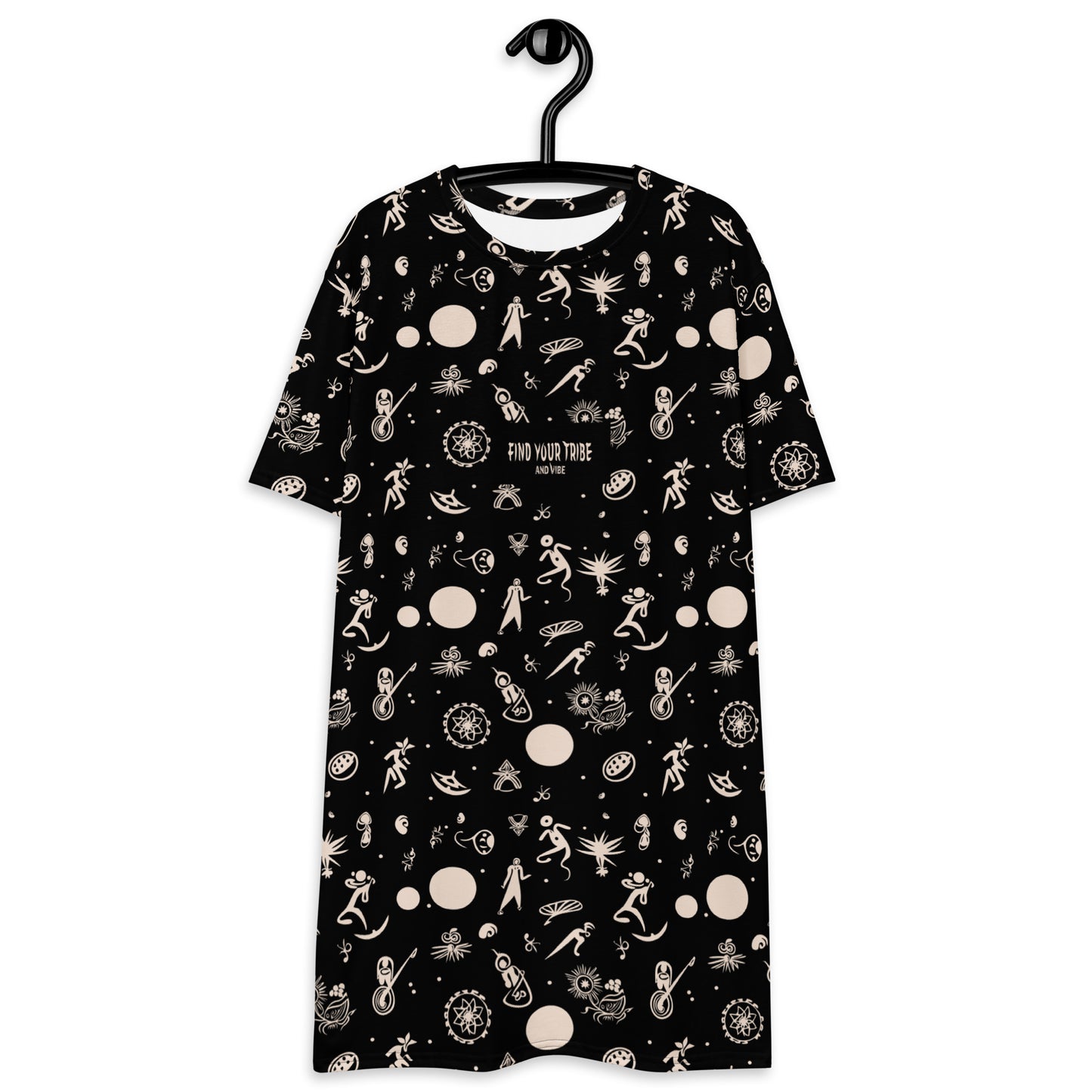 VIBE TRIBE. Oversized T-shirt dress