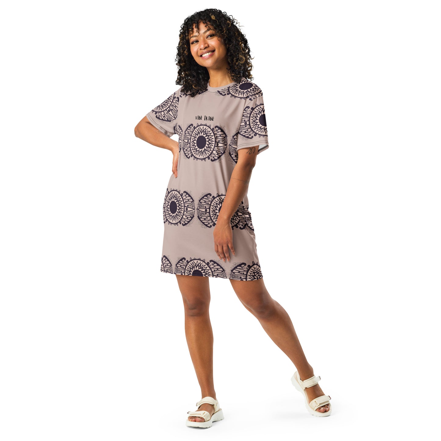 VIBE TRIBE. T-shirt dress
