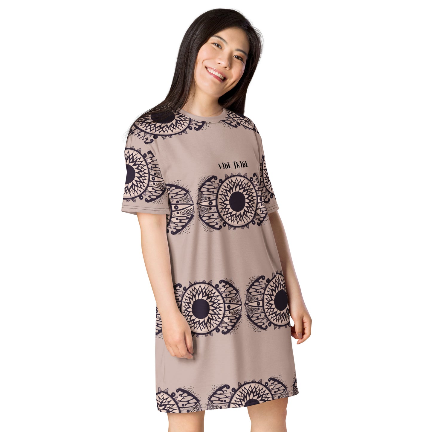 VIBE TRIBE. T-shirt dress