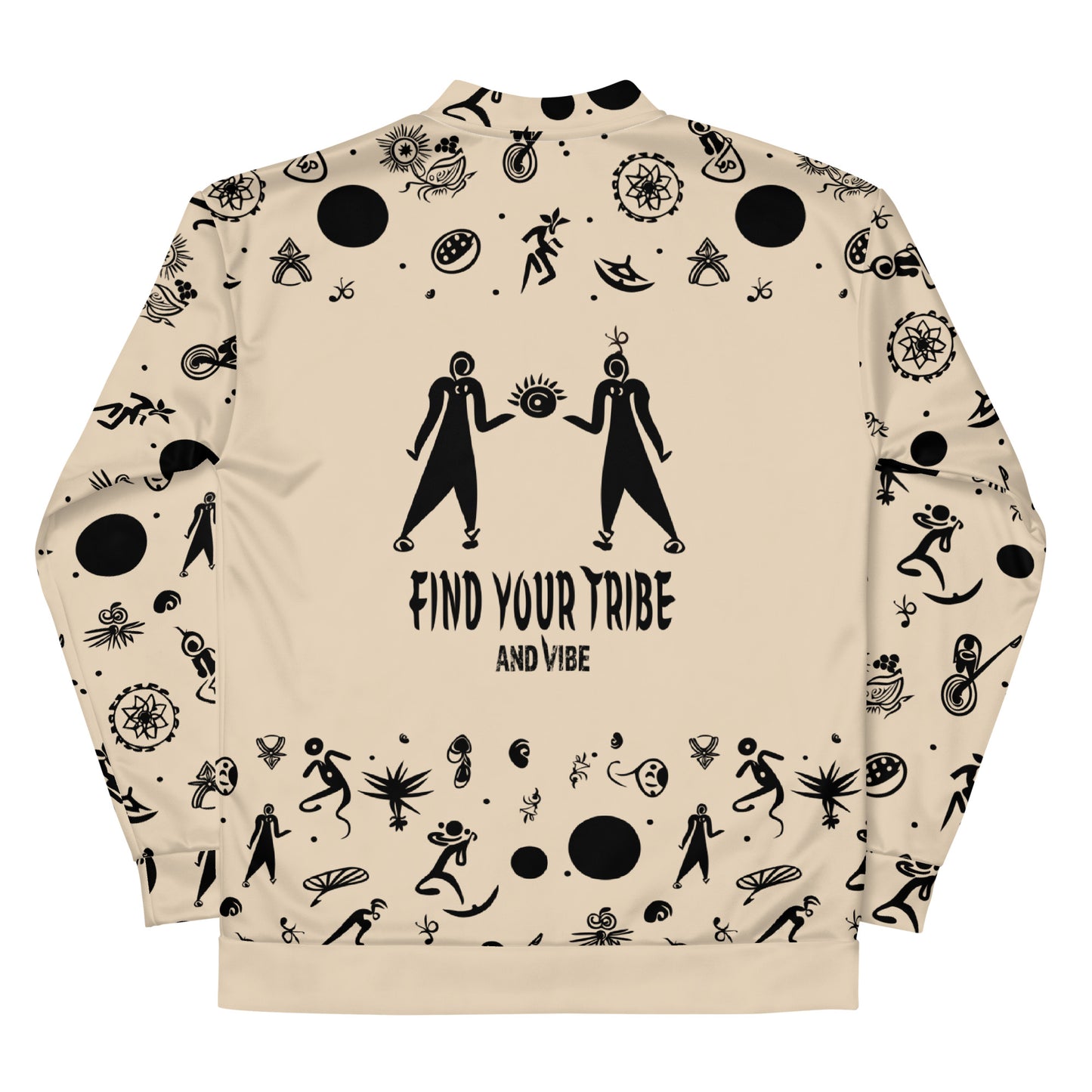 VIBE TRIBE. Designed Unisex Bomber Jacket.