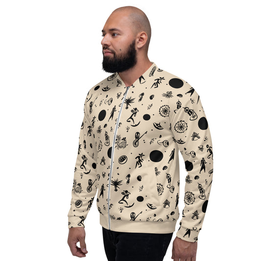 VIBE TRIBE. Designed Unisex Bomber Jacket.