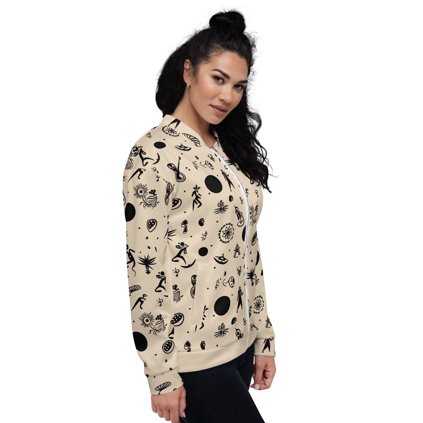 VIBE TRIBE. Designed Unisex Bomber Jacket.