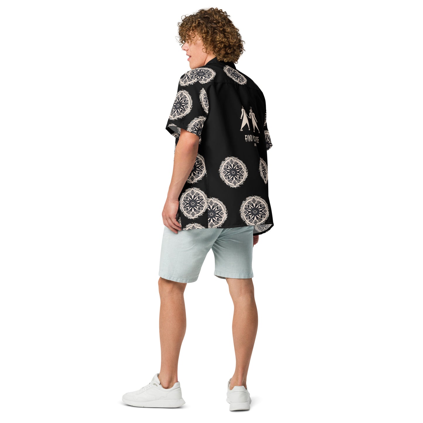 VIBE TRIBE. Unisex button shirt.