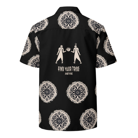 VIBE TRIBE. Unisex button shirt.