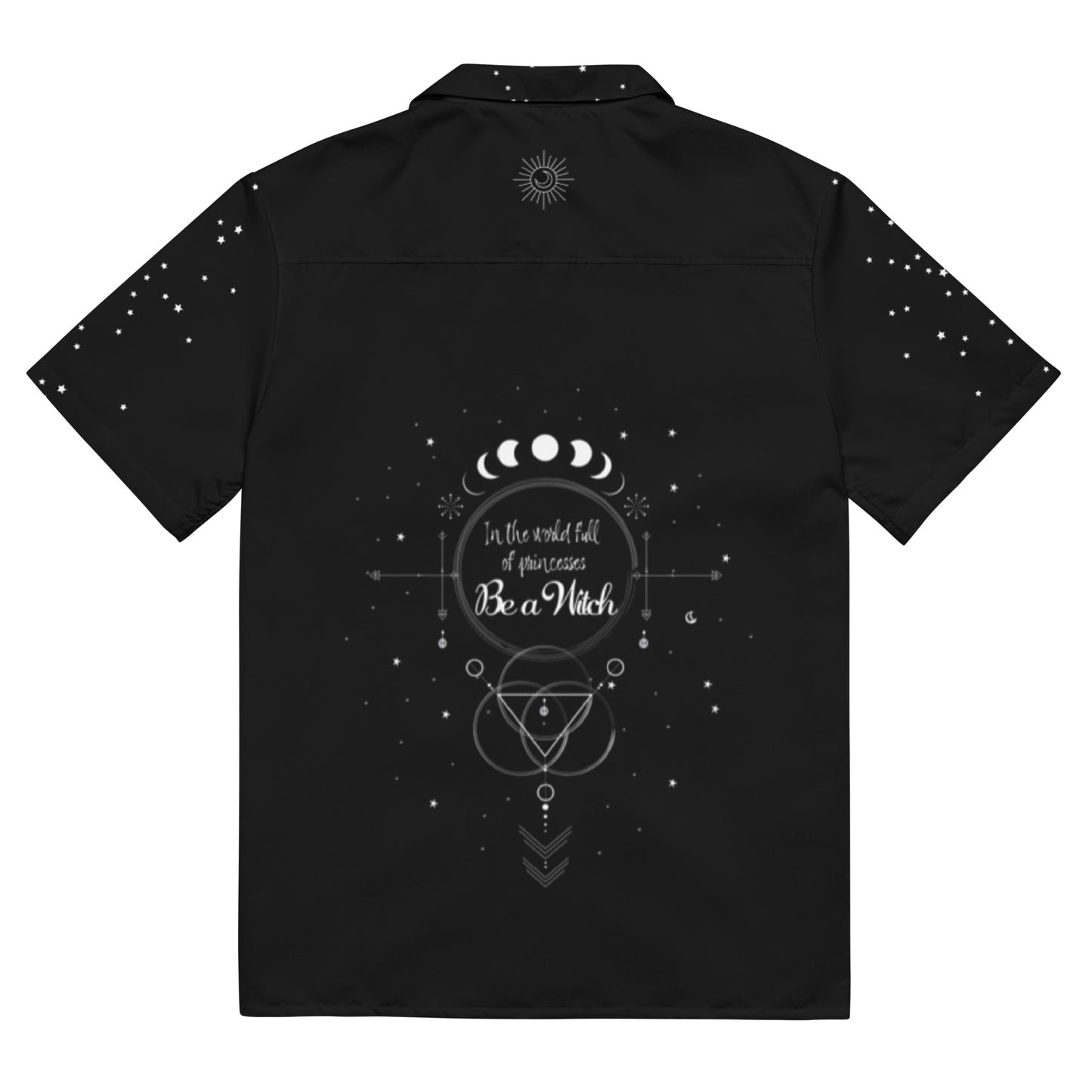 UNDER THE INFLUENCE. Unisex button shirt. BE A WITCH.