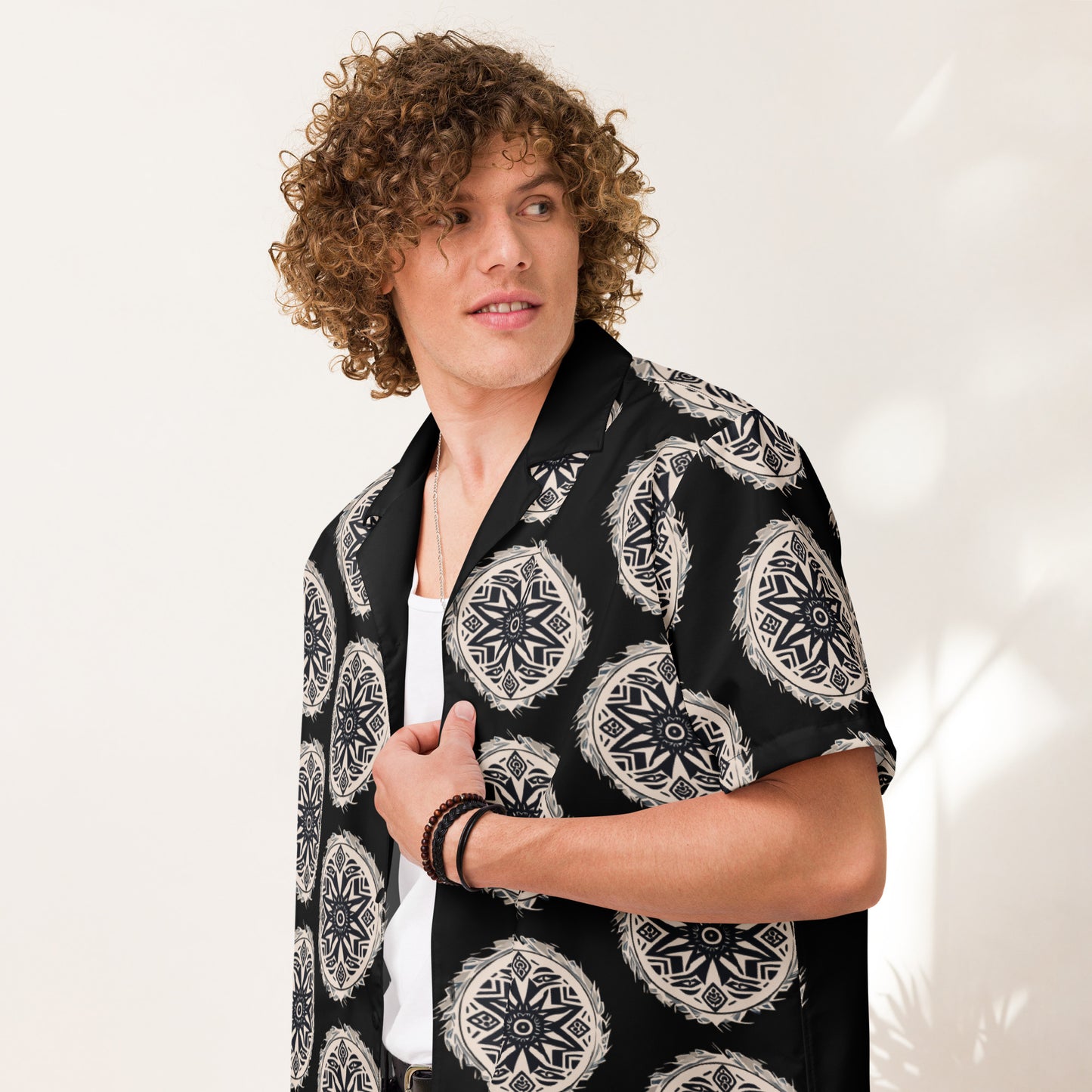 VIBE TRIBE. Unisex button shirt.