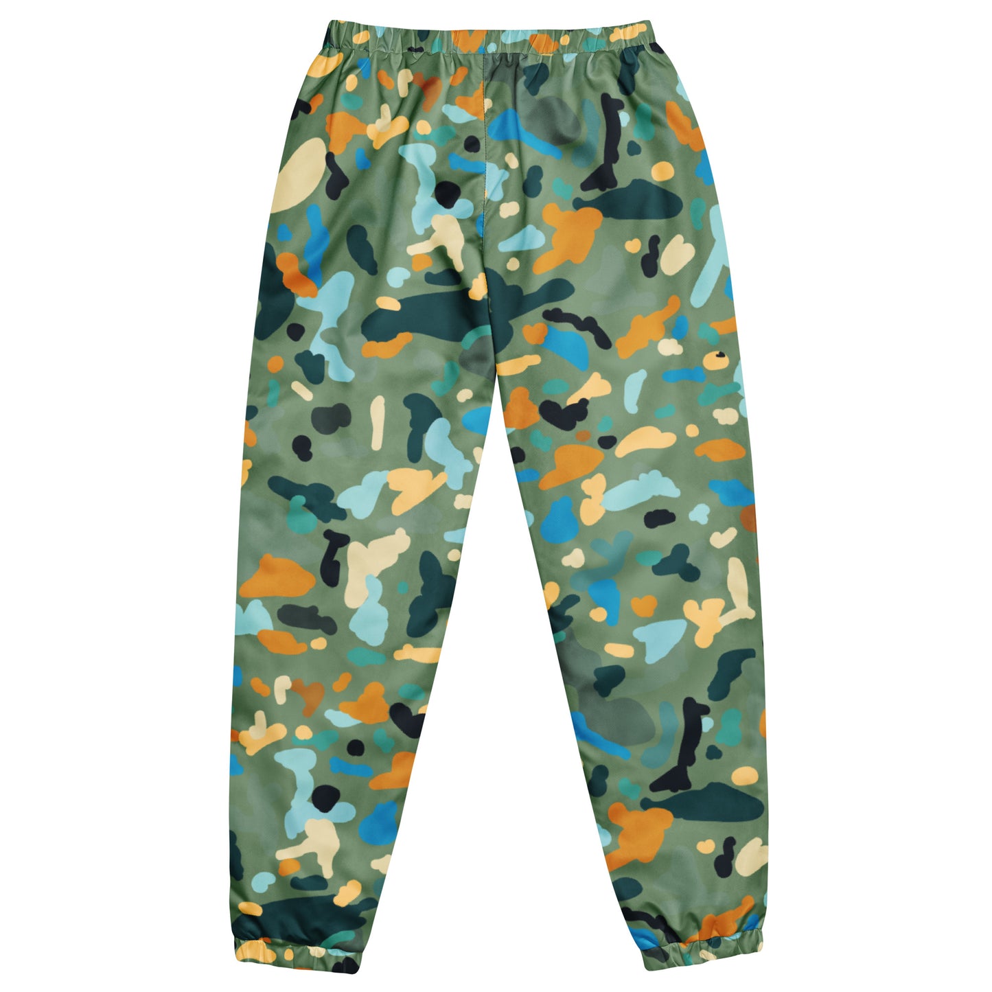OUT OF SPACE. Unisex water-resistant track pants. FAKE HUMAN BEING.