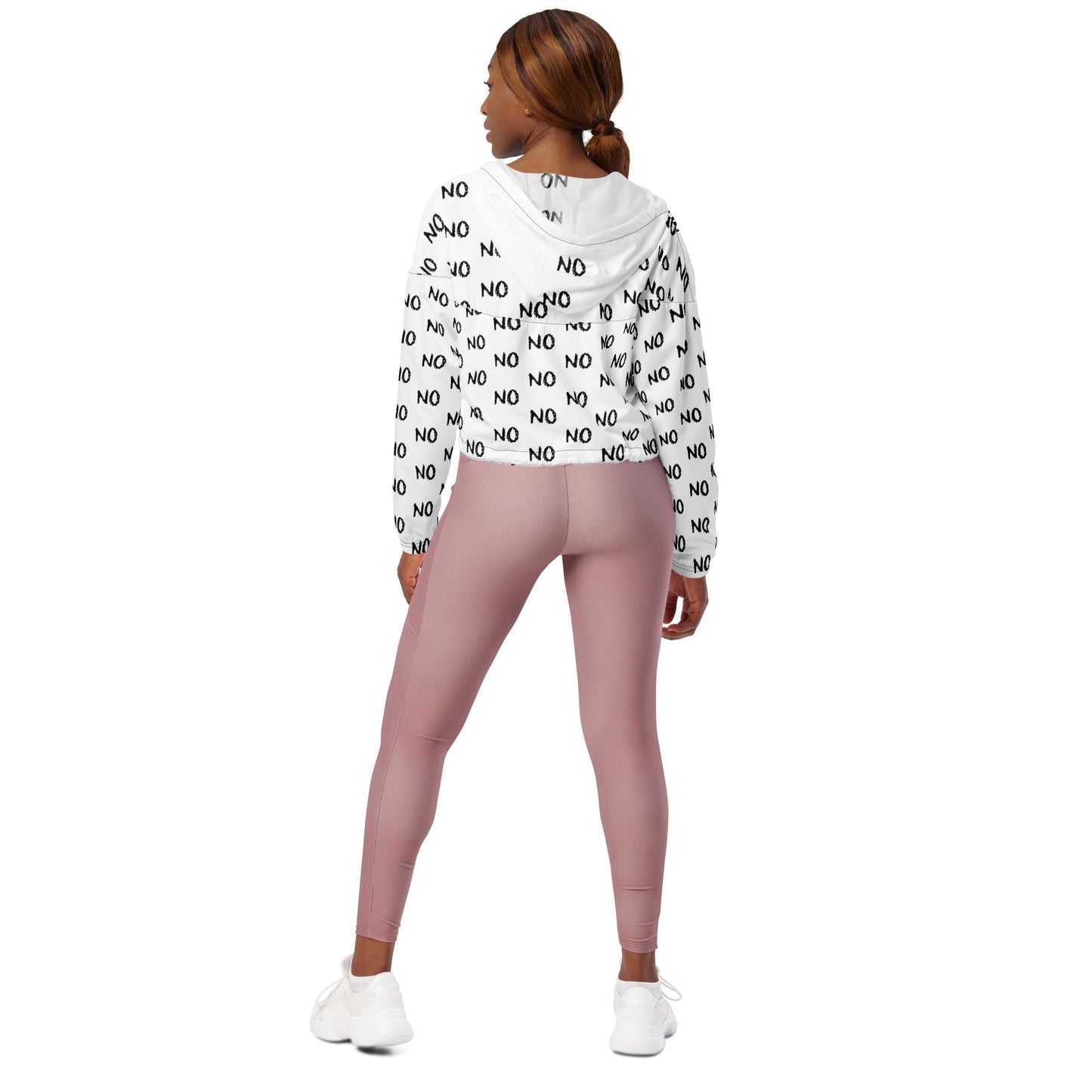 Women’s cropped water-resistant windbreaker. REBEL MIND.