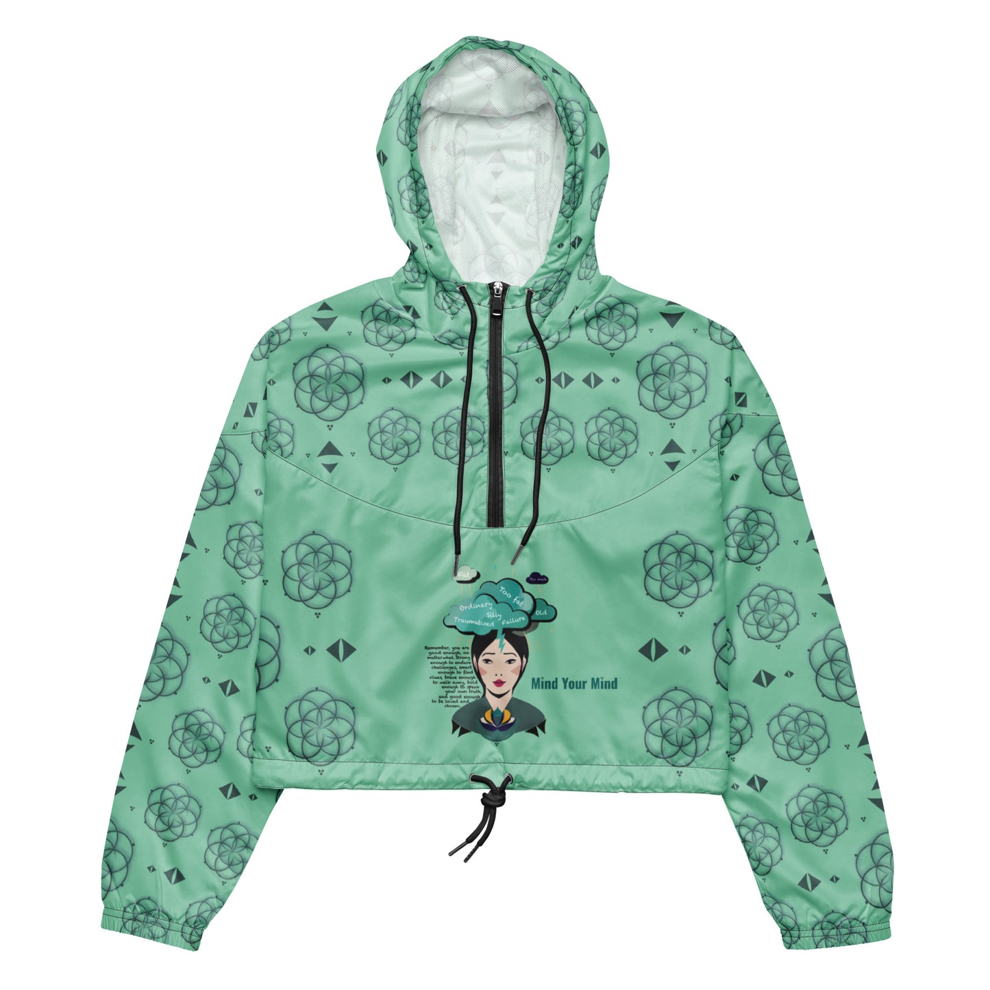 ATTITUDE. Women’s cropped windbreaker. MIND YOUR MIND