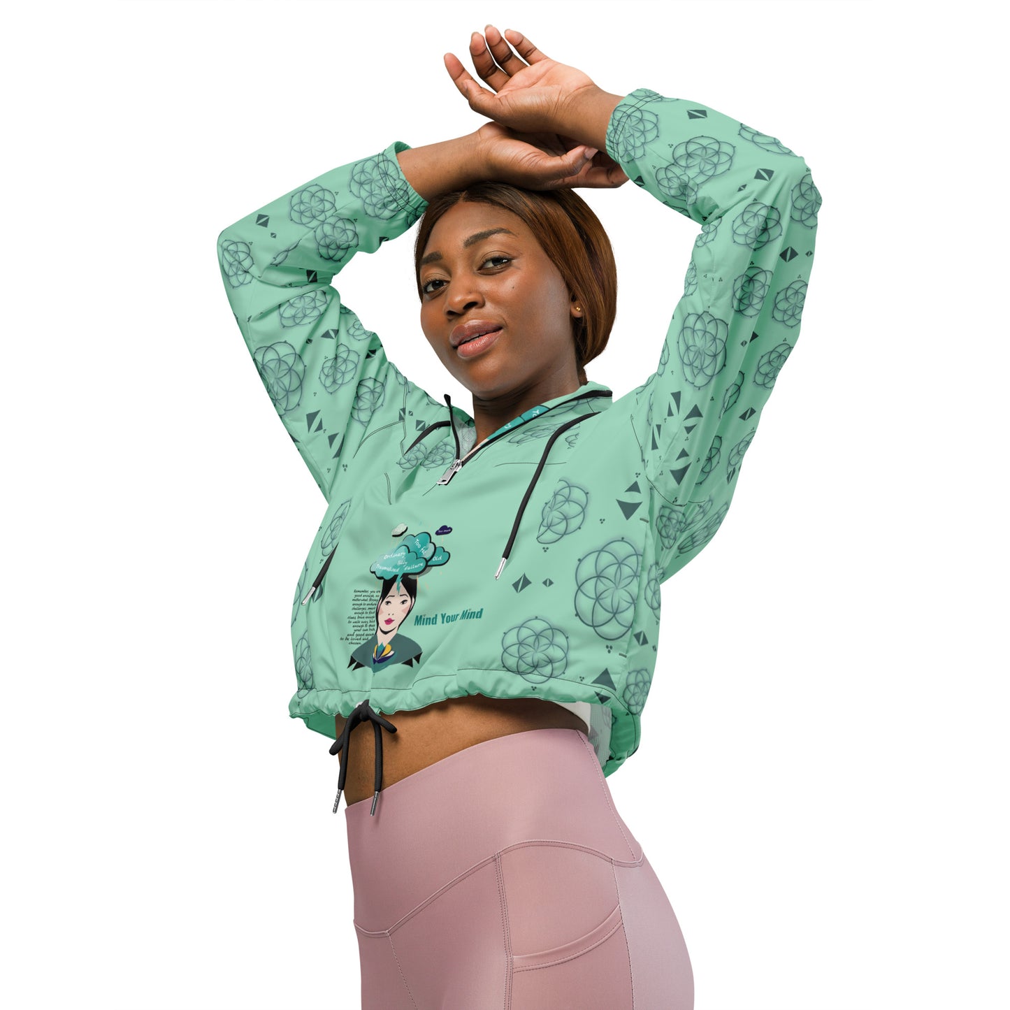 ATTITUDE. Women’s cropped windbreaker. MIND YOUR MIND
