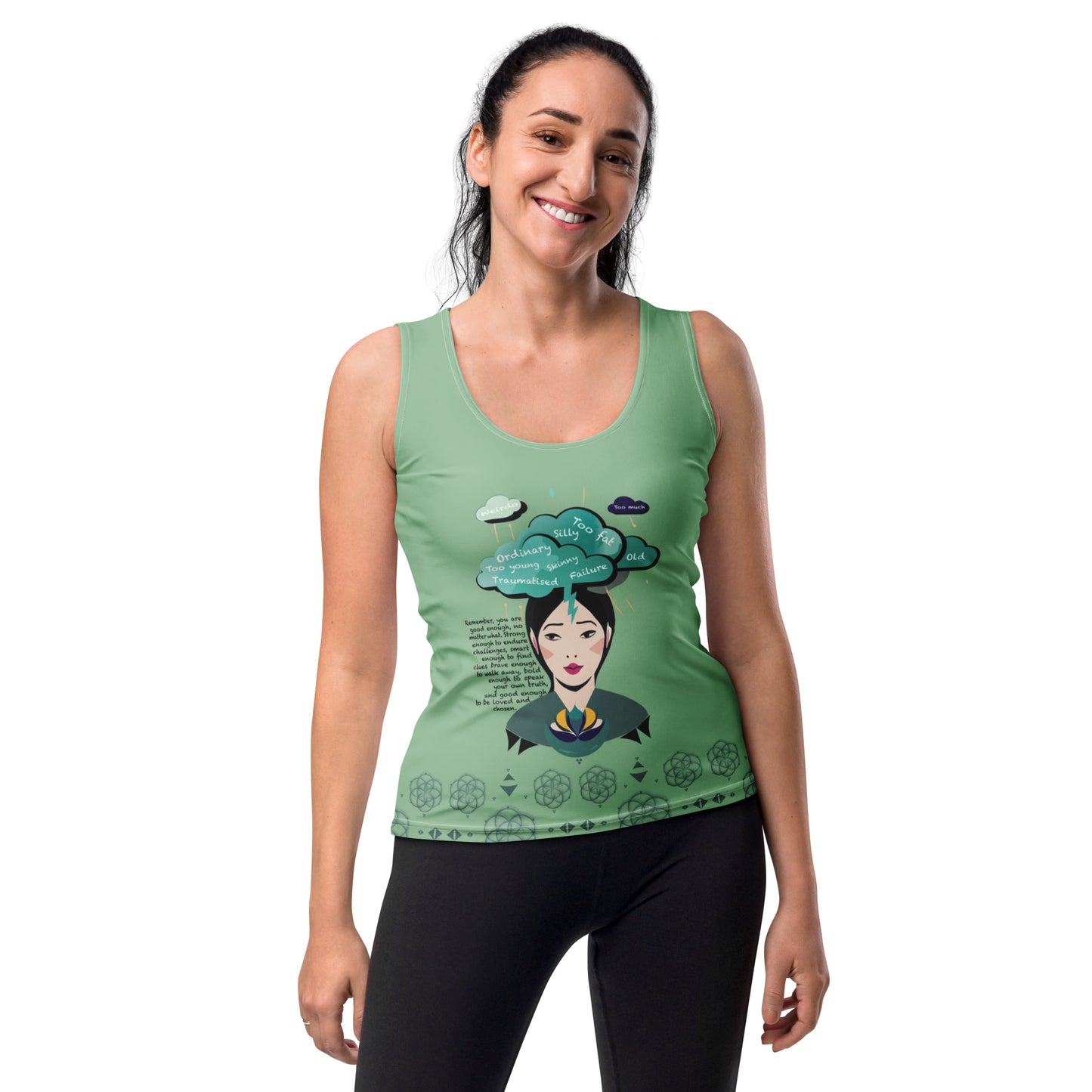 ATTITUDE. Sublimation Cut & Sew Tank Top. MIND YOUR MIND.