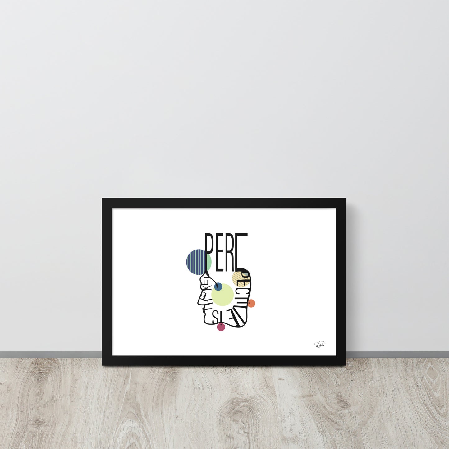 Framed poster - PERSPECTIVE IS THE KEY