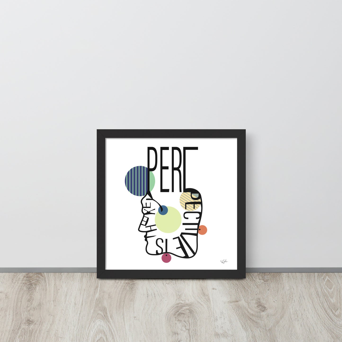 Framed poster - PERSPECTIVE IS THE KEY