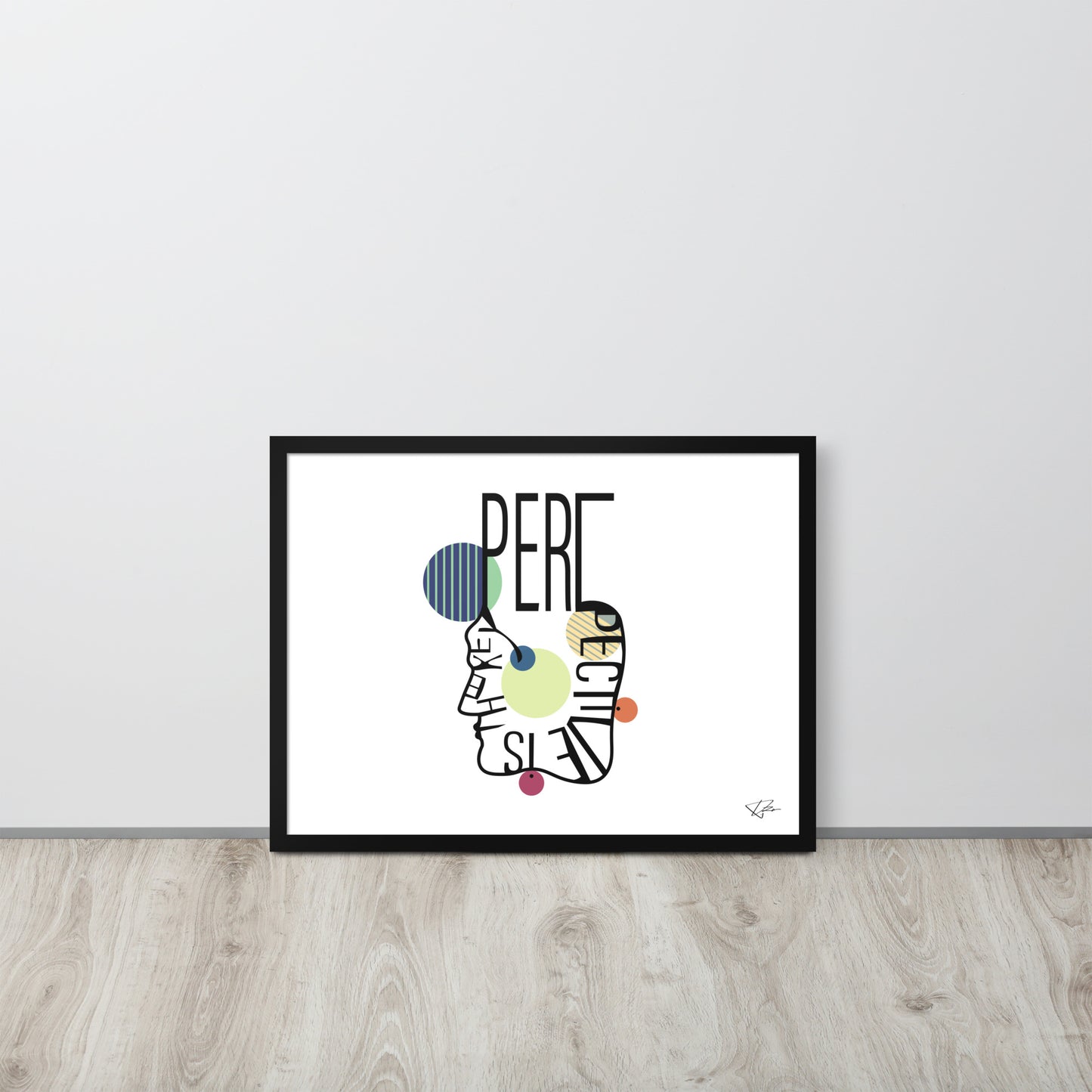 Framed poster - PERSPECTIVE IS THE KEY