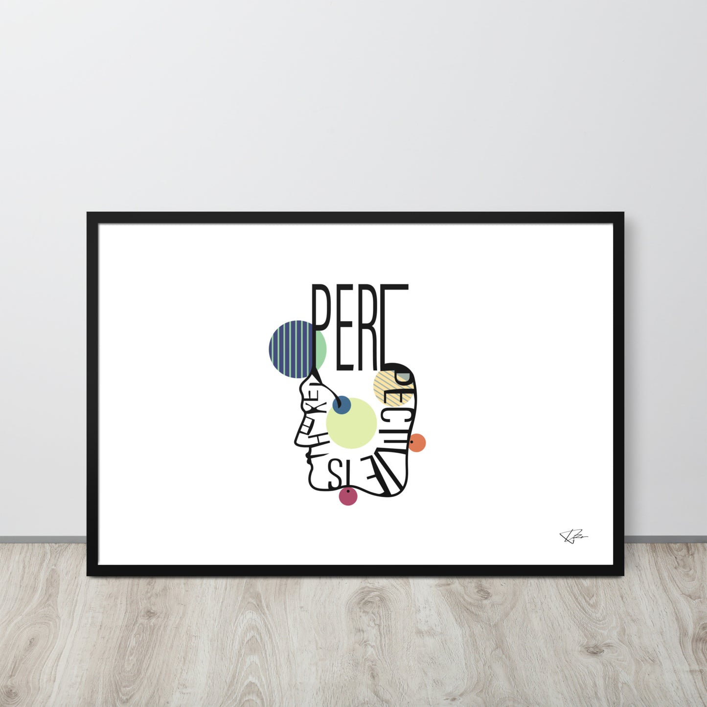 Framed poster - PERSPECTIVE IS THE KEY