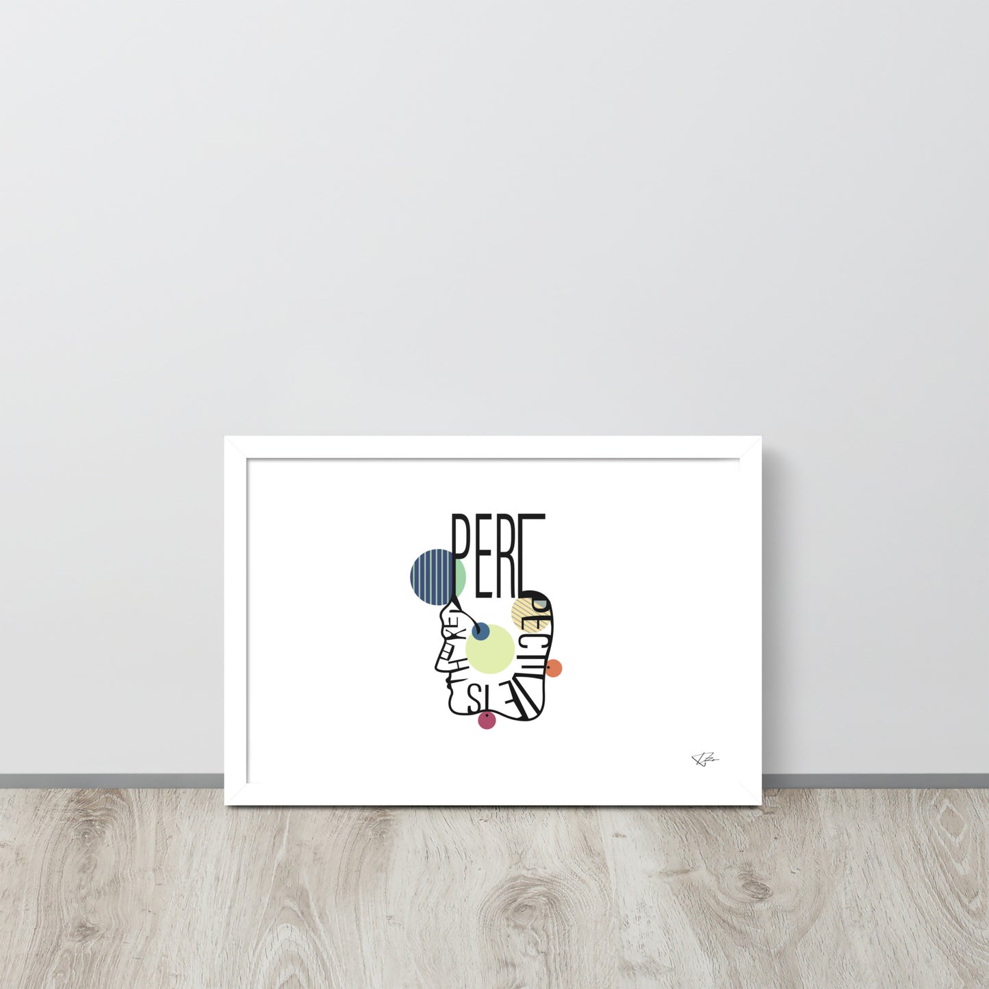 Framed poster - PERSPECTIVE IS THE KEY