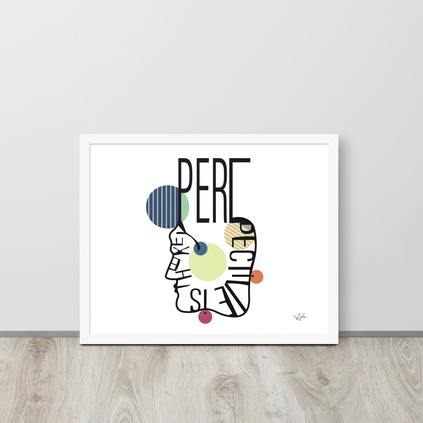 Framed poster - PERSPECTIVE IS THE KEY