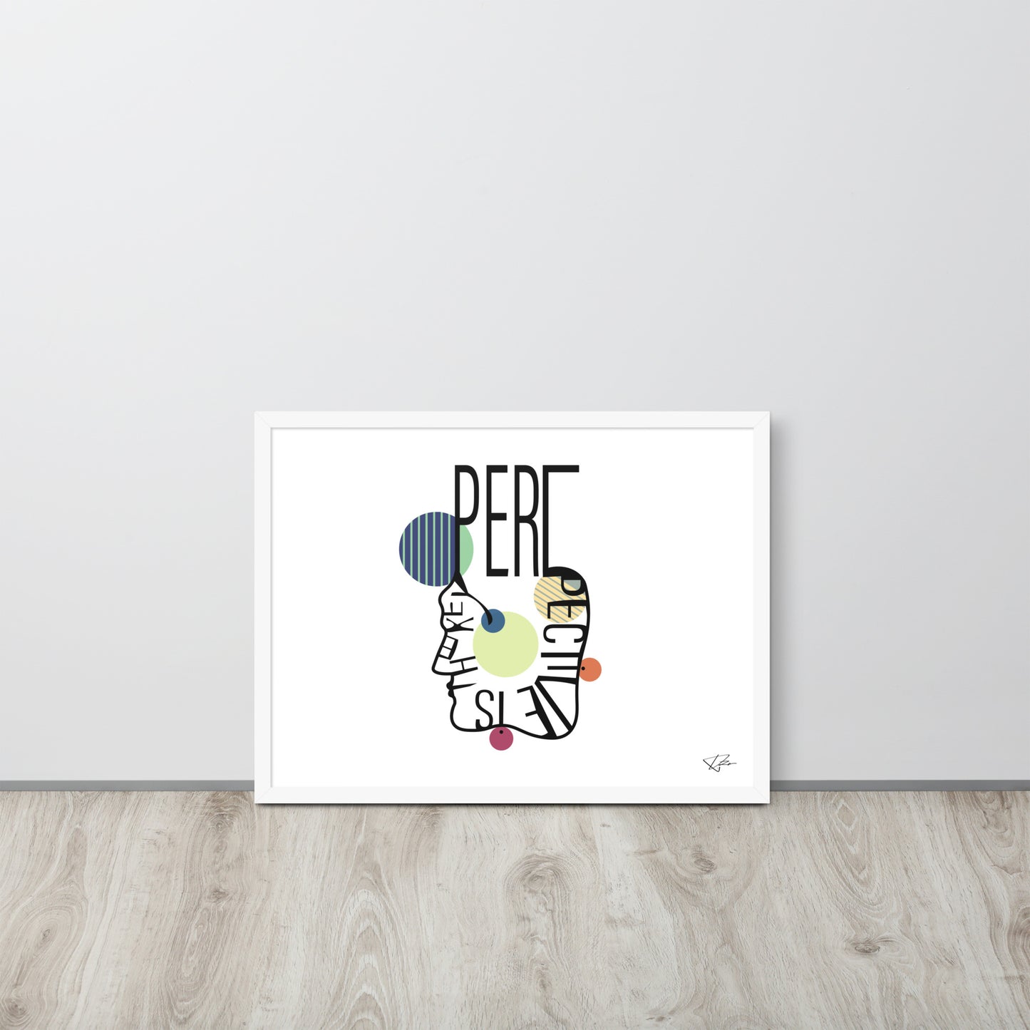 Framed poster - PERSPECTIVE IS THE KEY