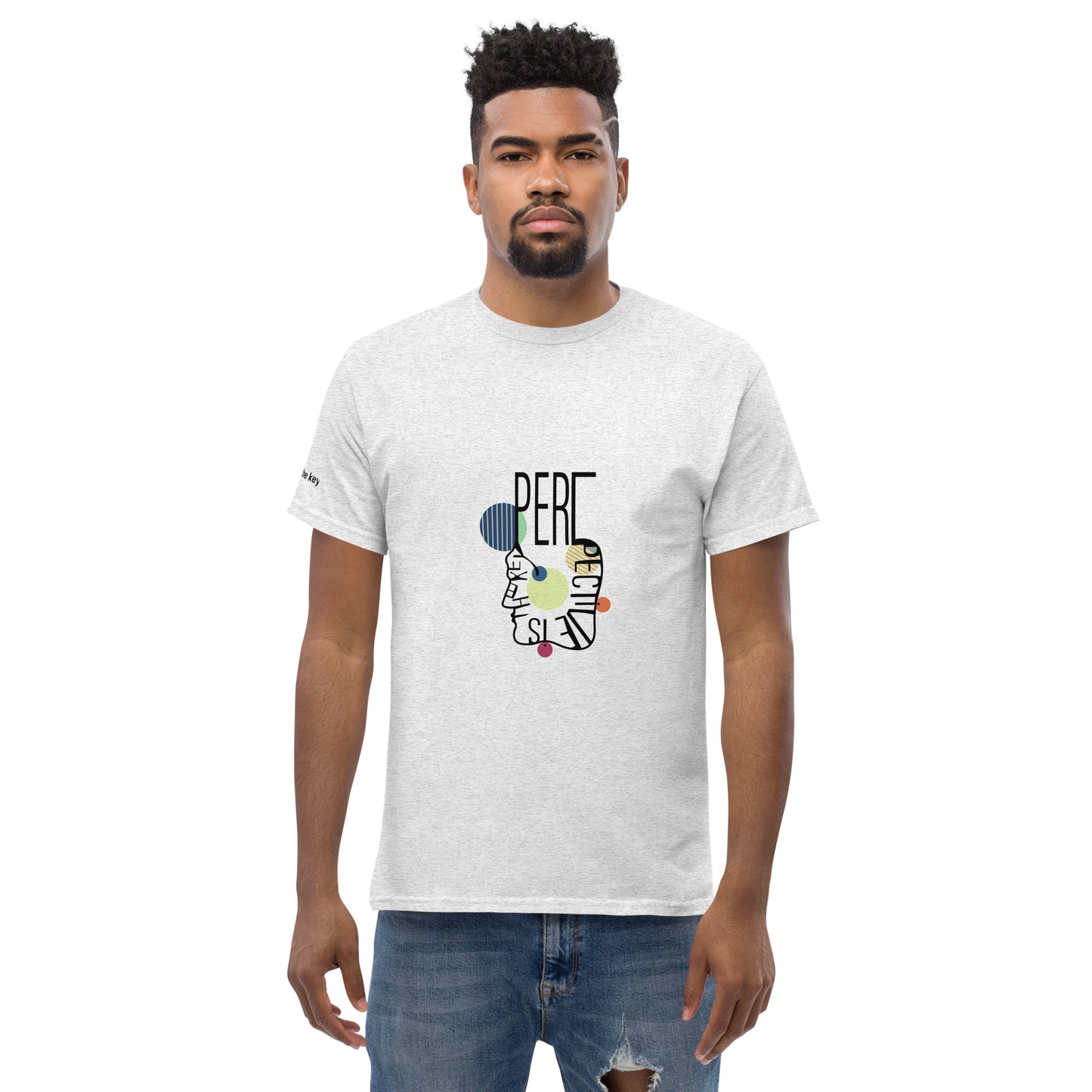 ATTITUDE. Men's classic tee. PERSPECTIVE IS THE KEY.