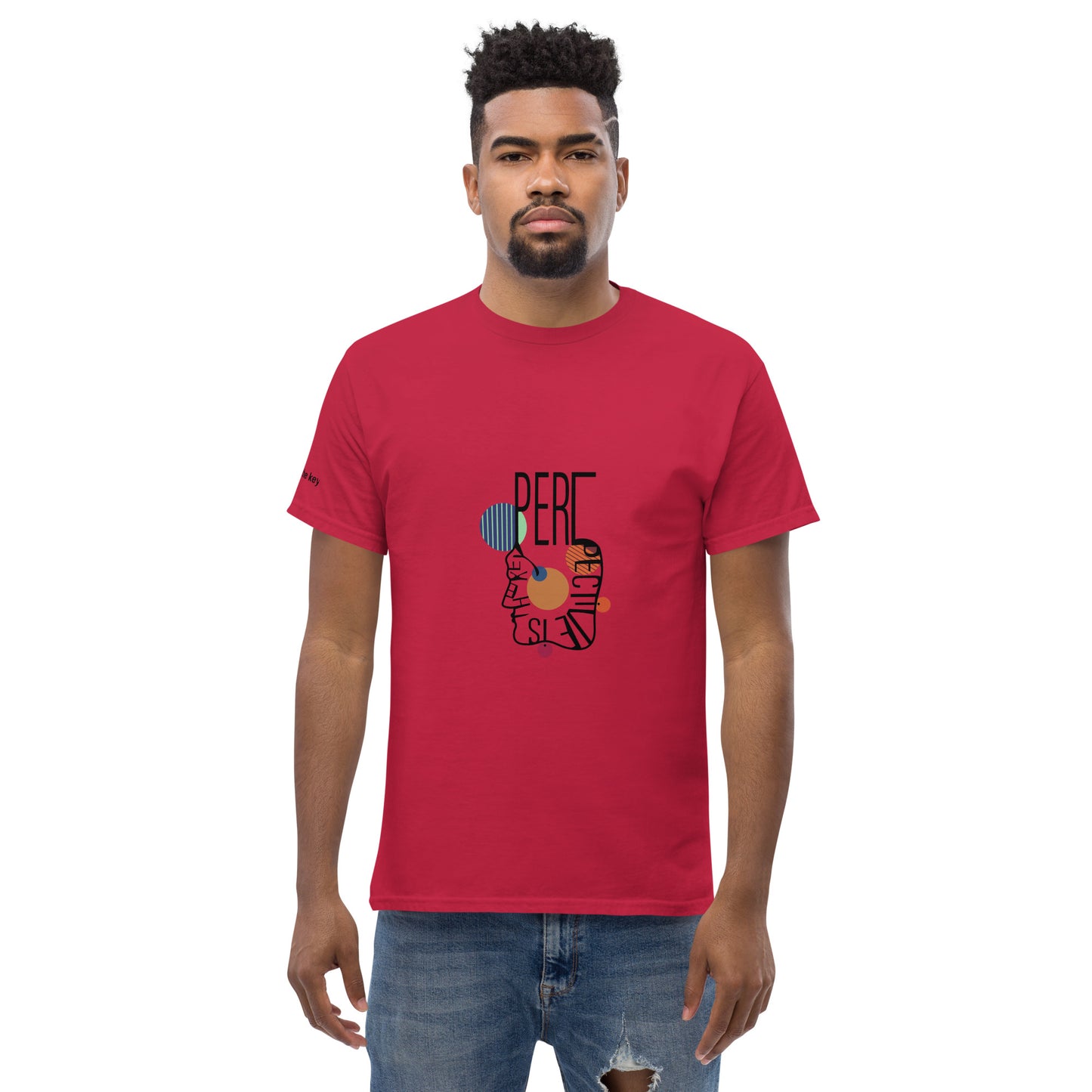 ATTITUDE. Men's classic tee. PERSPECTIVE IS THE KEY.